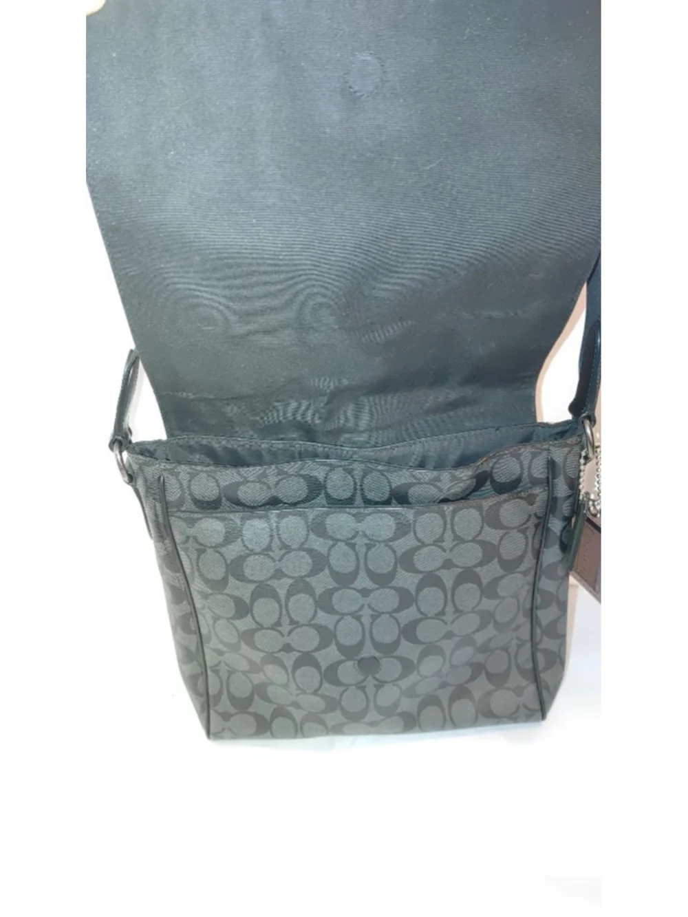 Coach Houston Map Bag in Signature Canvas